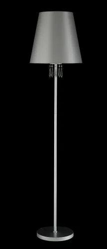 Торшер RENATA PT1 SILVER Crystal Lux  серебряный 1 лампа, основание серебряное в стиле арт-деко
 фото 3